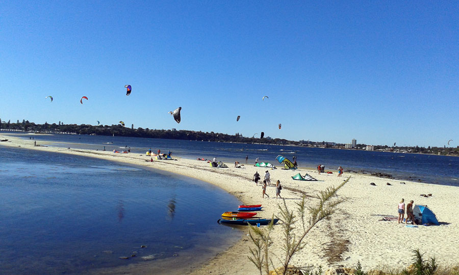 best location for kite lessons in Perth