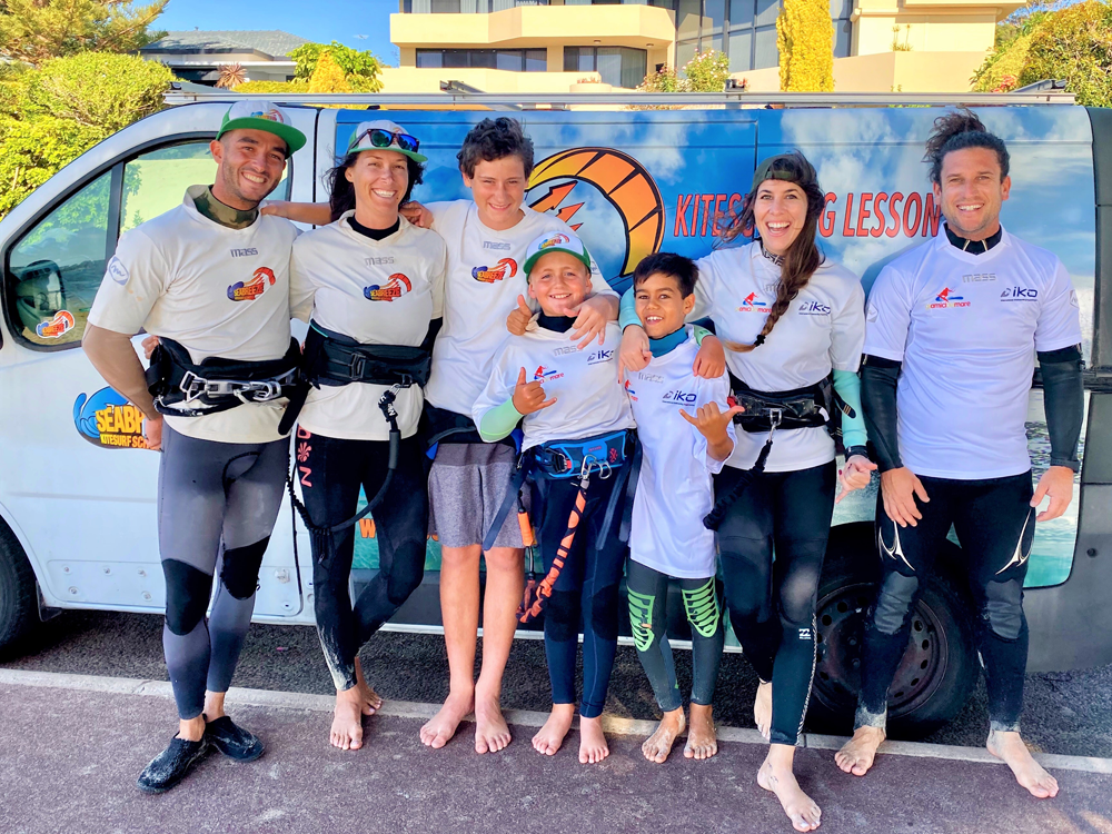 seabreese kids kite surfing team