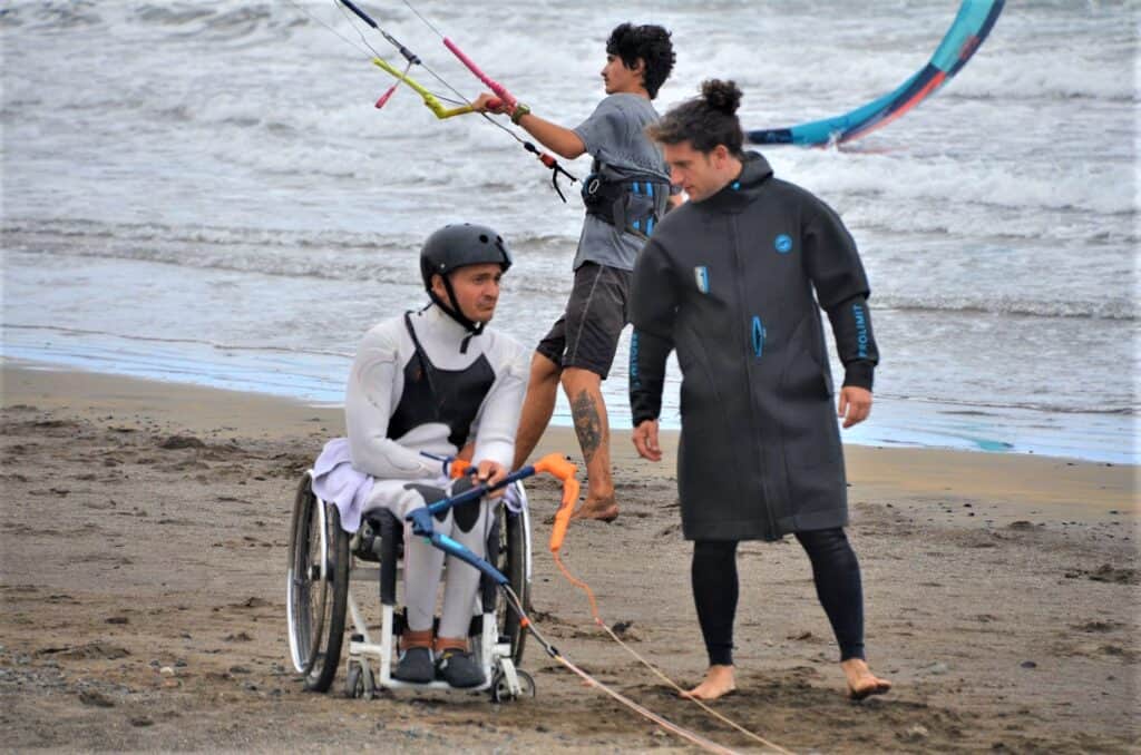 Adapted Kitesurfing